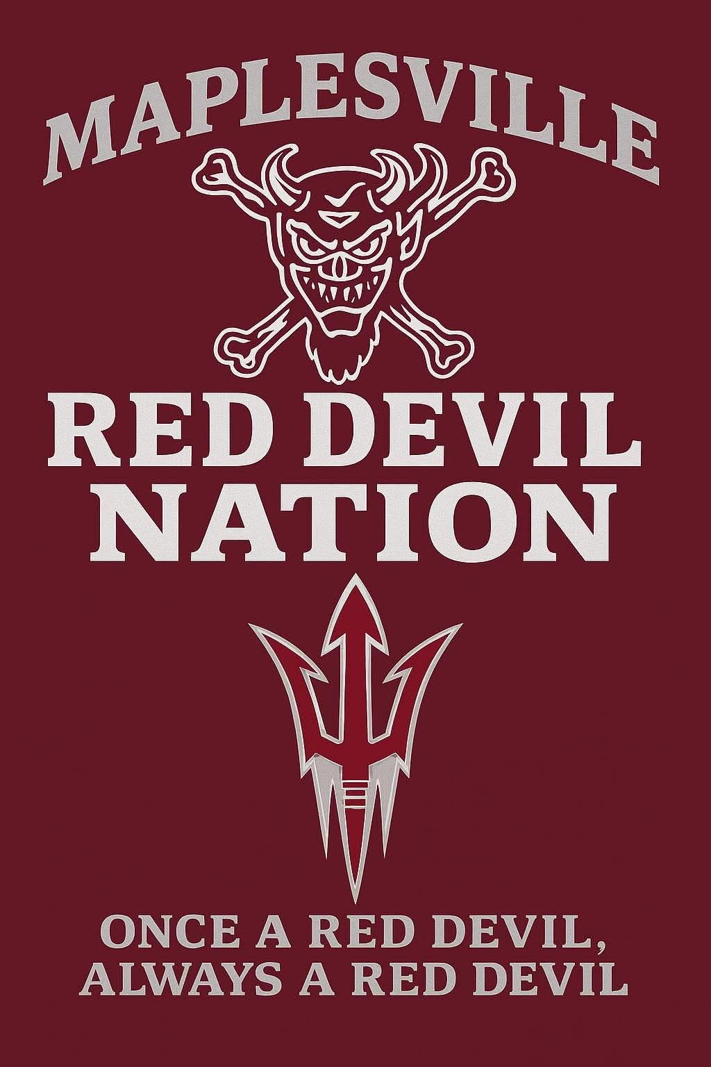 Maplesville Red Devil Nation official logo